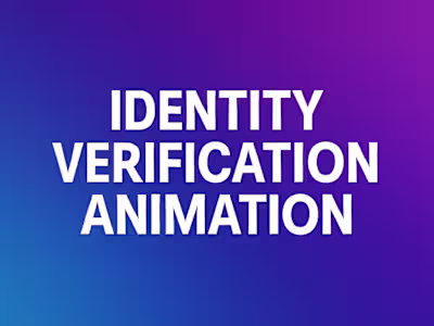 Identity Verification Suite Animation for Microblink