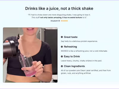 WICKED Protein - Bundle Landing Page