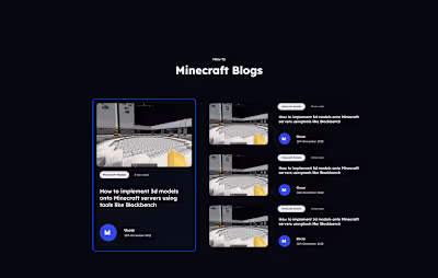 Minimalist Blog Page Design