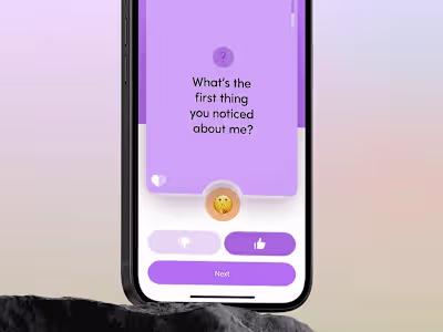 Couples Dating App UX/UI Design for Asol Design Agency