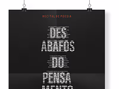 Desabafos do Pensamento - Poster Design
