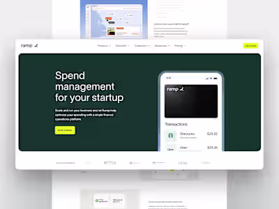 Custom Framer Website for Ramp