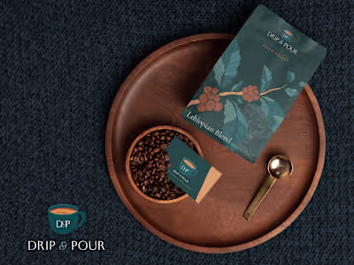 Drip & Pour: Coffee Shop Brand Identity