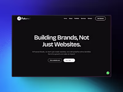 A Clean and Minimalistic Website design for Business Expansion