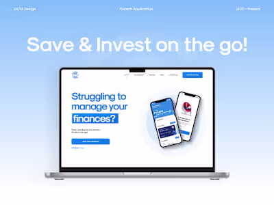 Chipn Fintech UI/UX Mobile App  Design