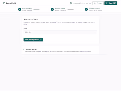 LeaseCraft – AI-Powered Lease Creation Tool