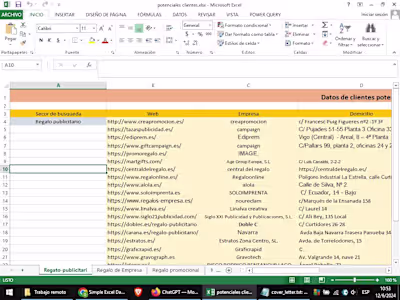 Web Research and Client Database for Promotional Products