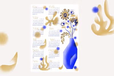 Creating a whimsical calendar for 2024 🗓✨