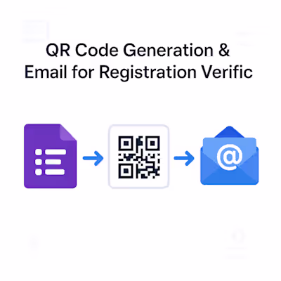 QR Code Generation & Email for Registration Verification