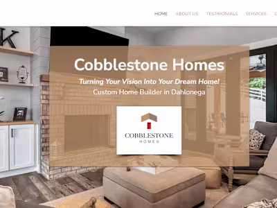 Custom Home Builder in Dahlonega | Cobblestone Homes