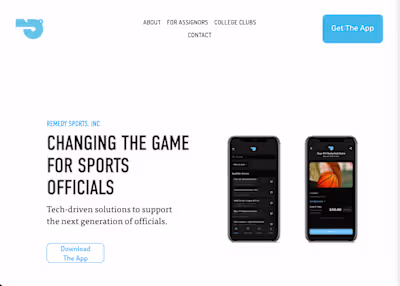 Uber-Like Platform for Sports Officials