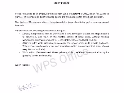 Senior HR Inter