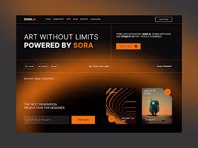 A bold and futuristic landing