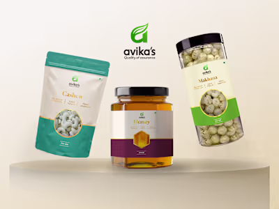 Avika's | Brand identity & Packaging design