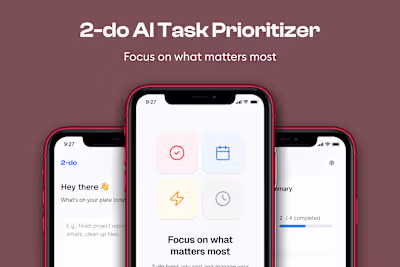 2-do AI Task Prioritizer

2-do is