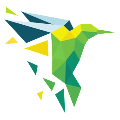 Fluttering Brilliance: Logo and Branding Design with Hummingbird