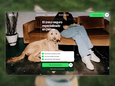 Milo: Simple & Friendly Pet Insurance Experience