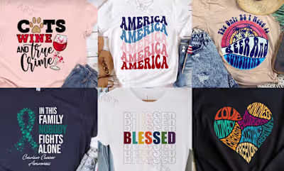 I will do trendy unique eye catching typography t shirt design