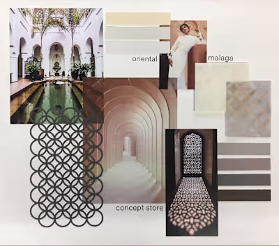 Mood board concept store