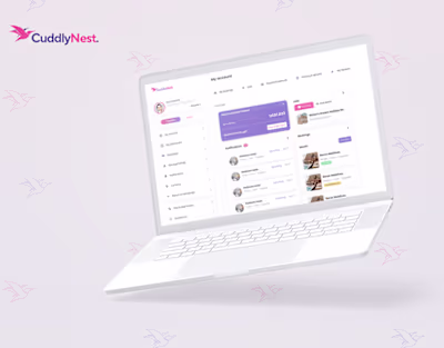 CuddlyNest Dashboard Re-Design on Behance