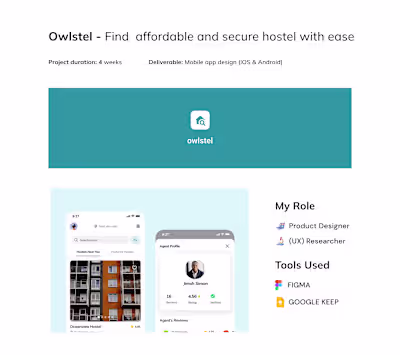 OWLSTEL Mobile App Design - UX Case Study 