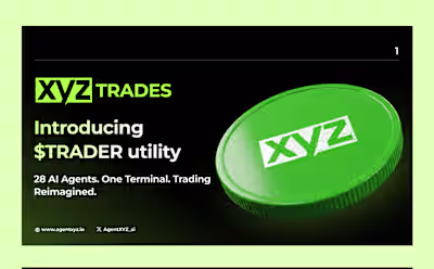 Tokenomics pitch deck XYZ trades