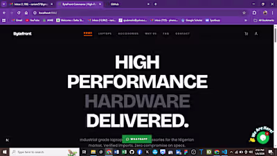 ByteFront Ecommerce Website