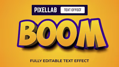 100% editable 3d text effect | Pixellab Tutorial - YouTube