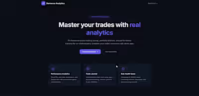 Deriverse Analytics: Trading Tracker and