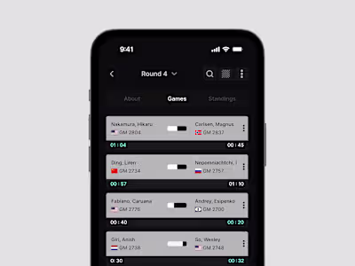 Chessever | Mobile App Design