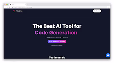Genius - SaaS Project With 5 AI Services
