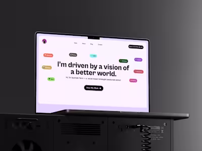 Purpose-Driven Portfolio Website Design