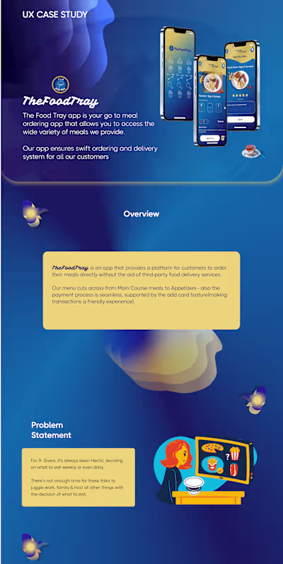 THEFOODTRAY (a meal ordering app)