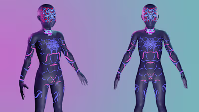 3D cyberpunk models