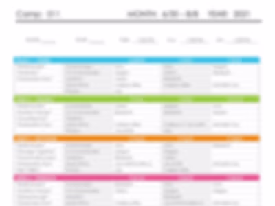 6 Weeks Posting Schedule