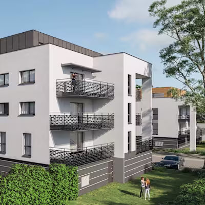 Commercial building exterior renders