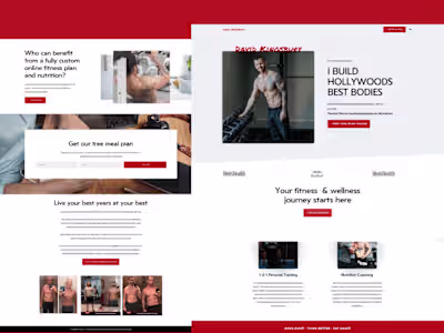 Webflow Website Design for Online Fitness Trainer 