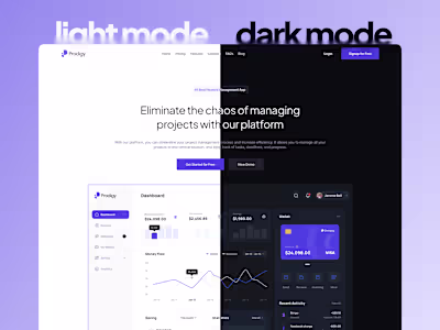 Prodigy Fintech/SaaS Webflow Website