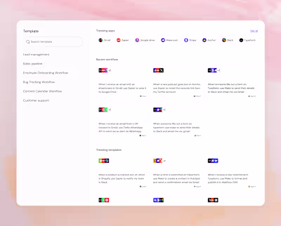 Automation Workflow Interface Design