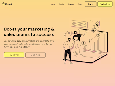 Boost - SaaS Framer Template