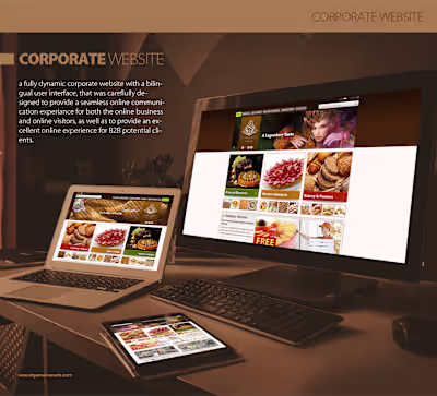 El-Gamal Sweets | Corporate Website CASE STUDY :: Behance