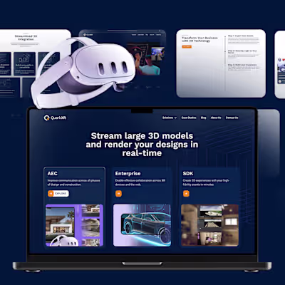 UI Design and Strategy Collaboration with QuarkXR
