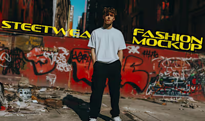 Fashion Mockups for Streetwear Brands