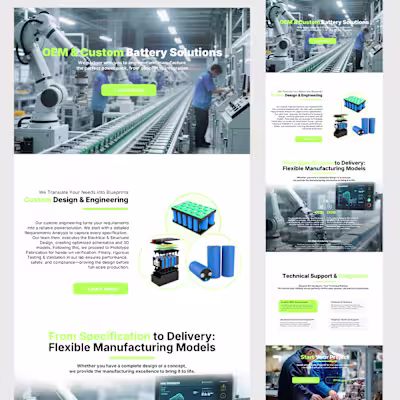 OEM&Custom Page UI design and building