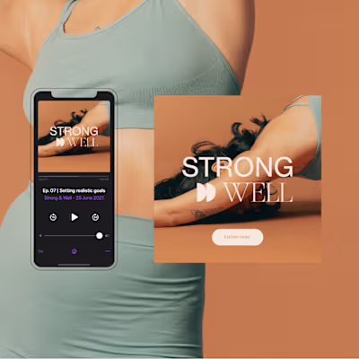 Brand & Web Design for a wellness podcast