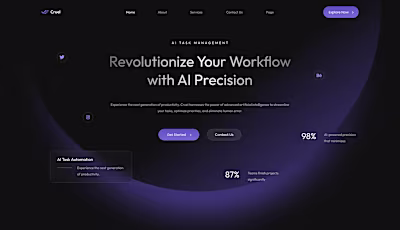 AI Task Manager | Landing Page