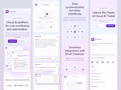 NeuraCloud - Cloud AI Responsive Landing Page