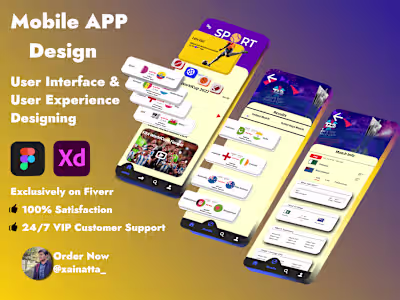 Mobile App UI Interface