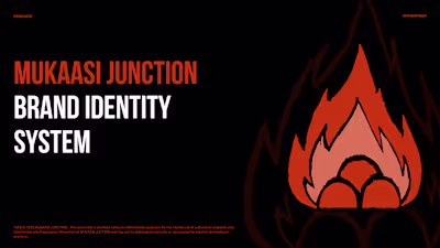 MUKAASI JUNCTION BRAND IDENTITY DESIGN