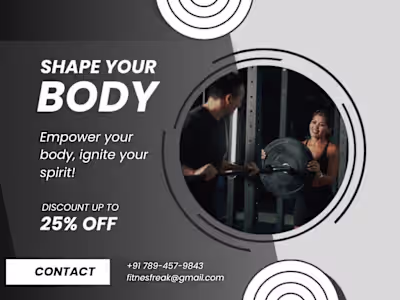 "Engaging Social Media Graphics for a "Fitness Brand Campaign"